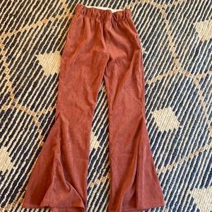 Wide legged pants, size medium, rusty orange/pink